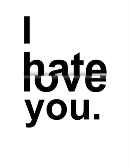 Hate to love