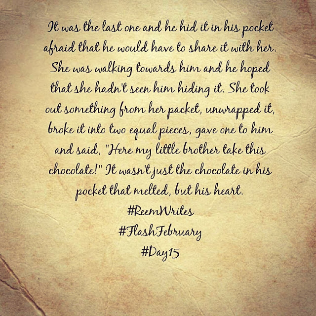 #FlashFebruary Day 15