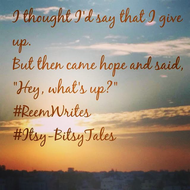 #ItsyBitsyTales #1